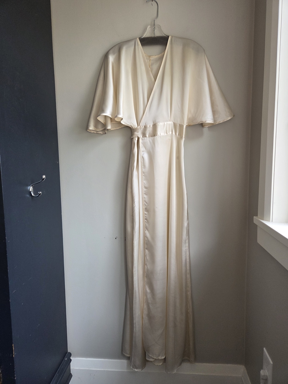 What Katie Did Robe Silky Satin Dressing Gown Retro 1930s Sz 6